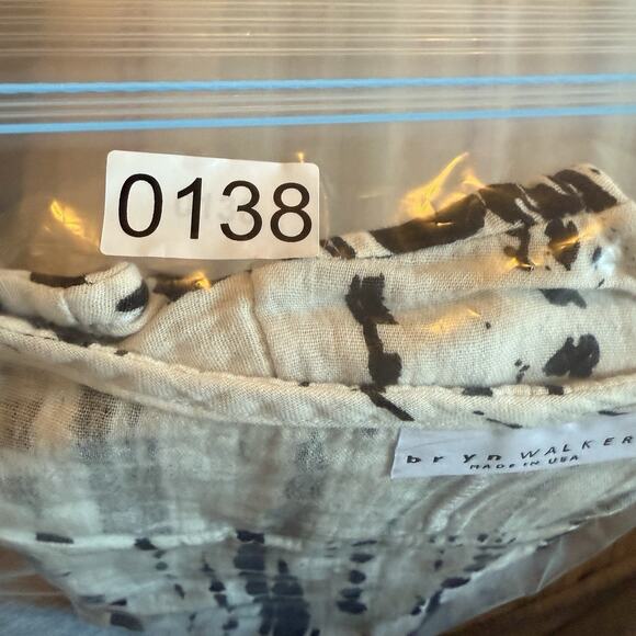 Bryn Walker Gauze Top XS Oversized Blk/Wht Boxy Asymmetric Lagenlook Artsy Boho - Picture 12 of 12